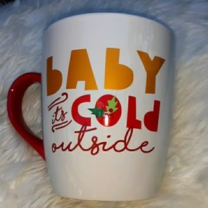 NWOT JUMBO CLAY ART WINTER MUG